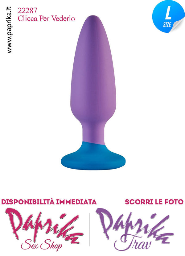 Plug Anale Large 13 cm Ø 40 Silicone Ventosa Base Tonda Non Vibrante