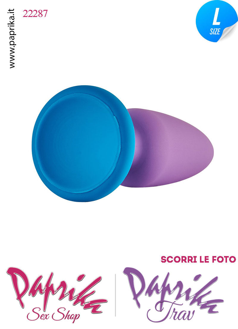 Plug Anale Large 13 cm Ø 40 Silicone Ventosa Base Tonda Non Vibrante