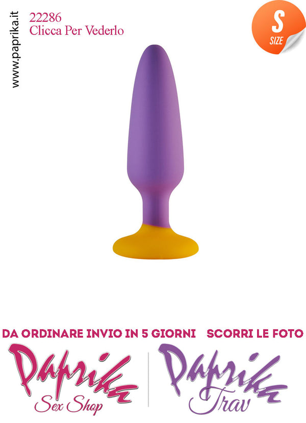 Plug Anale Small 11 cm Ø 23 Silicone Ventosa Base Tonda Non Vibrante