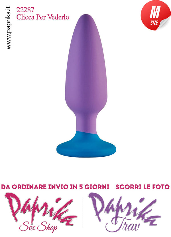 Plug Anale Medium 13 cm Ø 31 Silicone Ventosa Base Tonda Non Vibrante