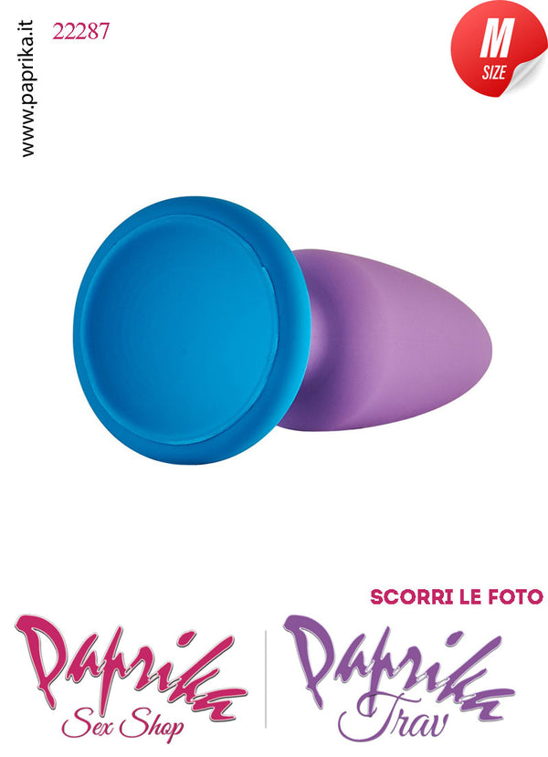 Plug Anale Medium 13 cm Ø 31 Silicone Ventosa Base Tonda Non Vibrante