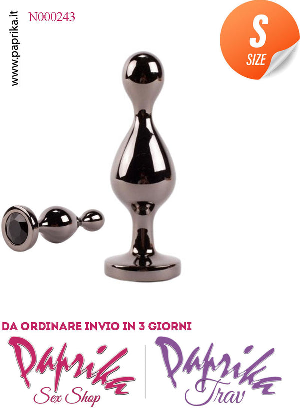 Plug Palline Anali Gioiello Sagomate Unisex 2 Sfere Small 10 cm Ø 34 Alluminio