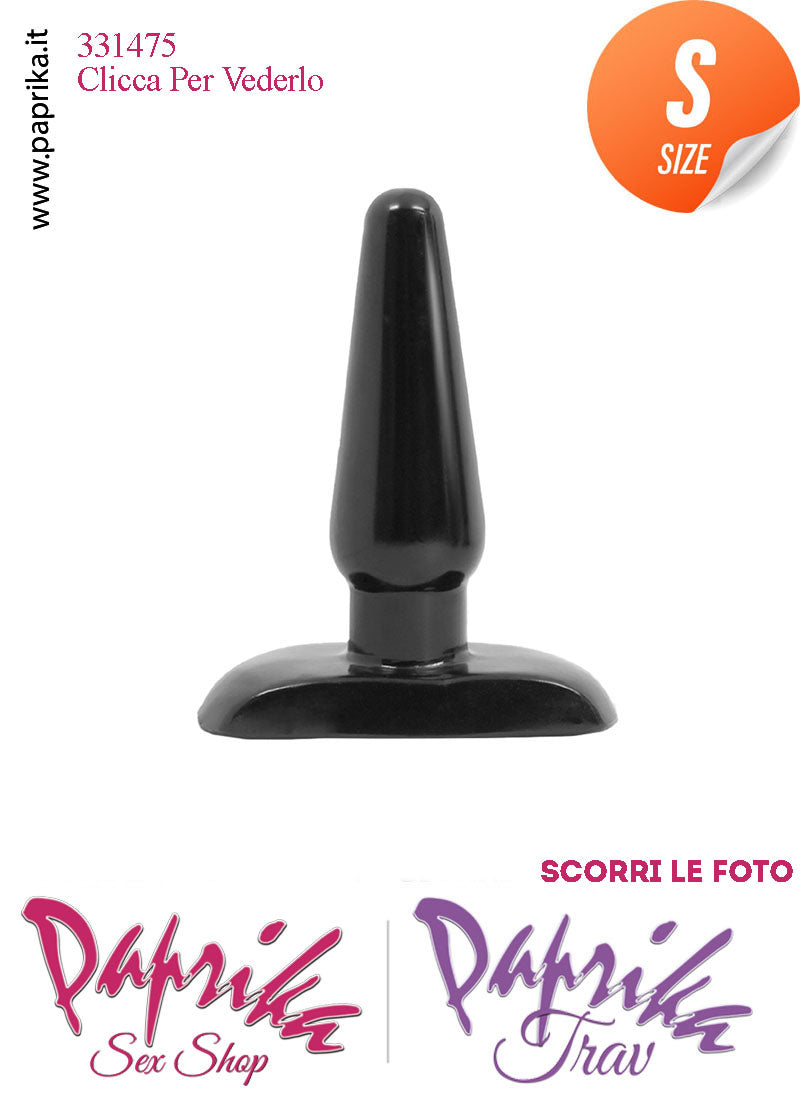 Plug Anale Pvc Realistico Base Rettangolare Small 9 cm Ø 29