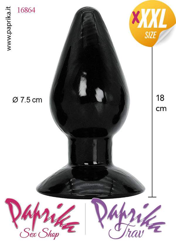 Plug Anale Pvc Realistico Ventosa Potente XXXL 18 cm Ø 75
