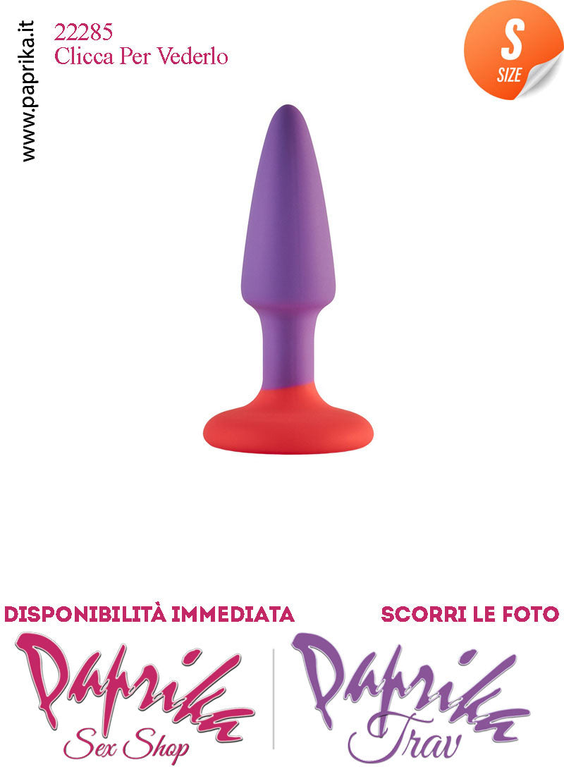 Plug Anale Small 9 cm Ø 25 Silicone Ventosa Base Tonda Non Vibrante