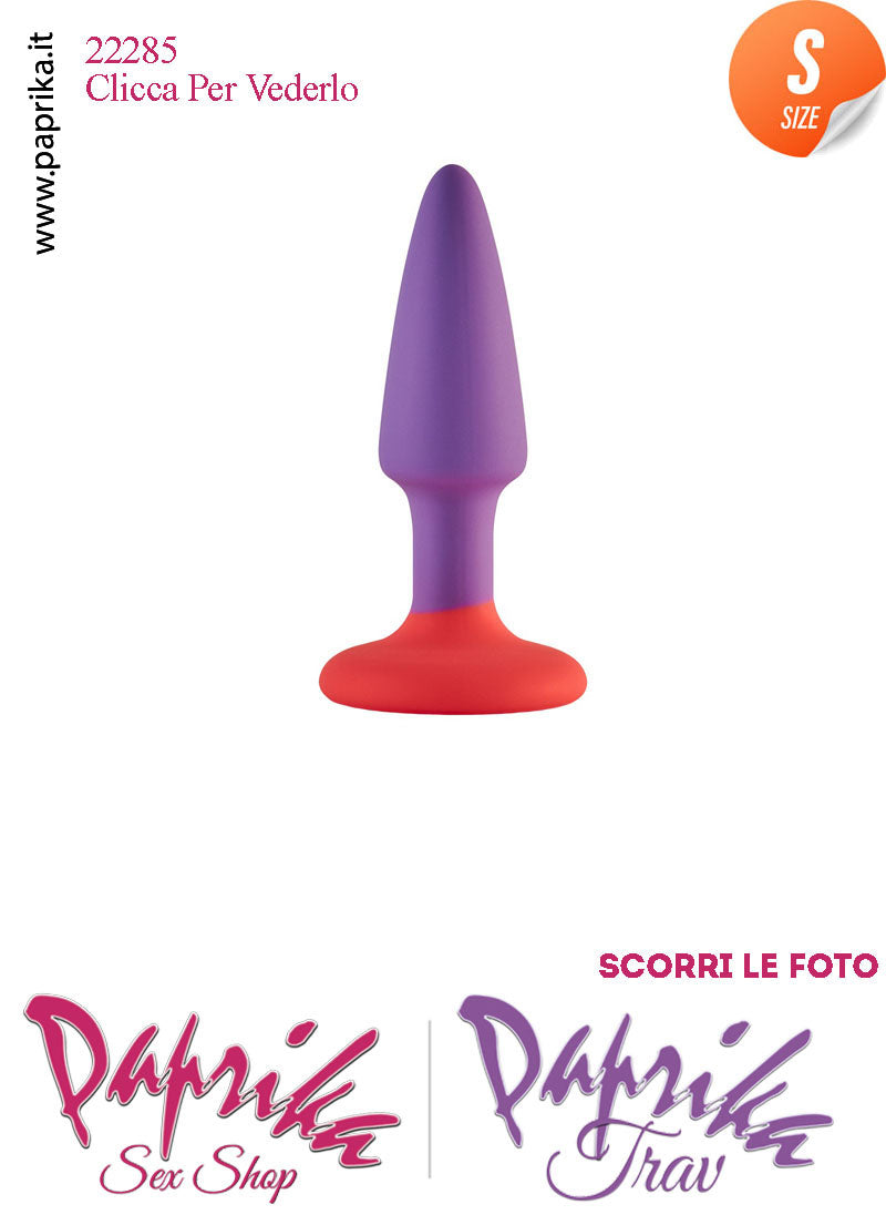Plug Anale Small 9 cm Ø 25 Silicone Ventosa Base Tonda Non Vibrante