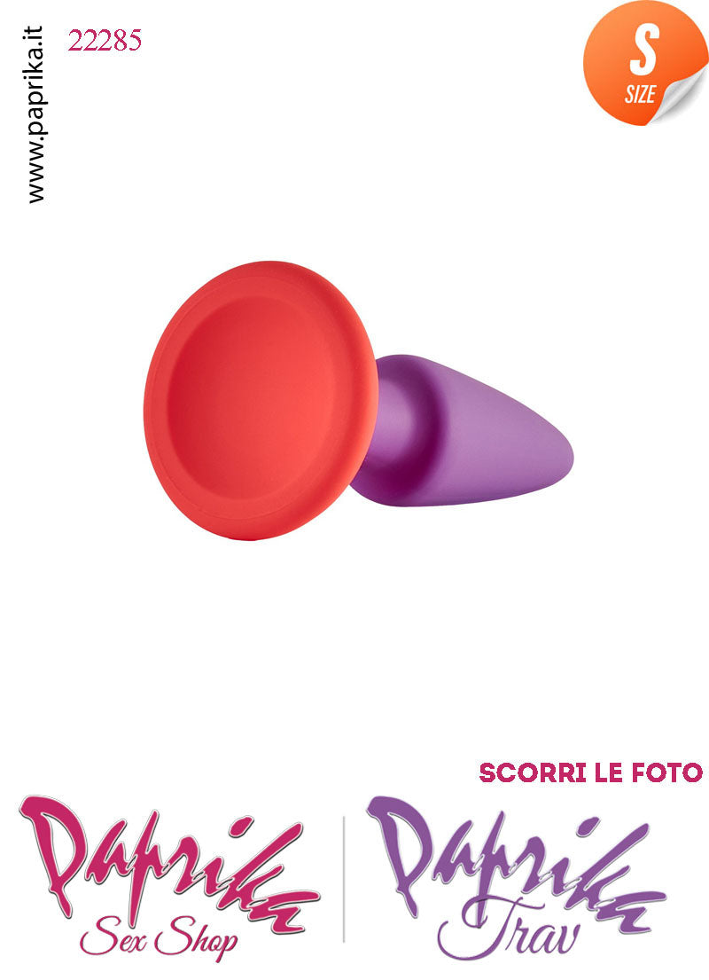 Plug Anale Small 9 cm Ø 25 Silicone Ventosa Base Tonda Non Vibrante