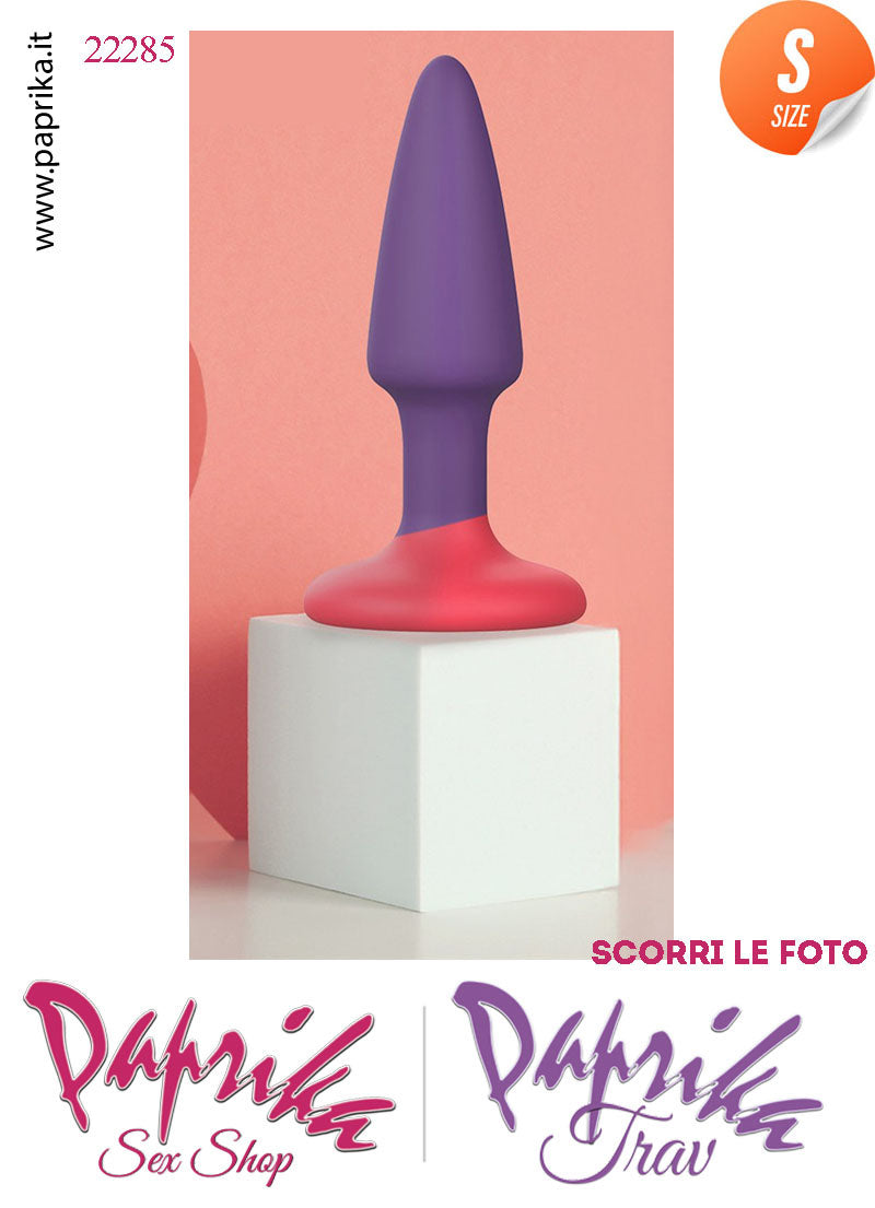 Plug Anale Small 9 cm Ø 25 Silicone Ventosa Base Tonda Non Vibrante