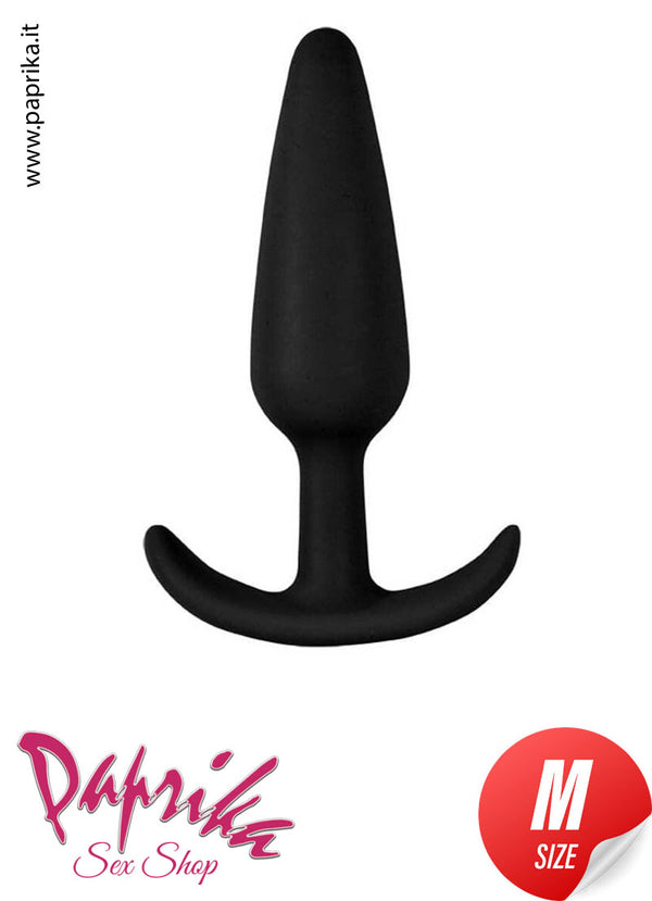 Plug Anale Unisex Medio Silicone 11 cm Ø 30 Base Curva