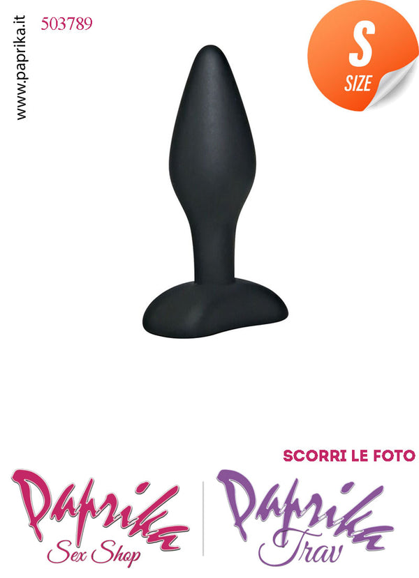 Plug Anale Unisex Silicone Small Base Rettangolare 9 cm Ø 26