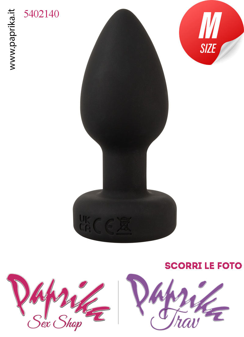 Plug Anale Telecomando Vibrante Luci Led Intermittenti 7 cm Ø 34 Silicone
