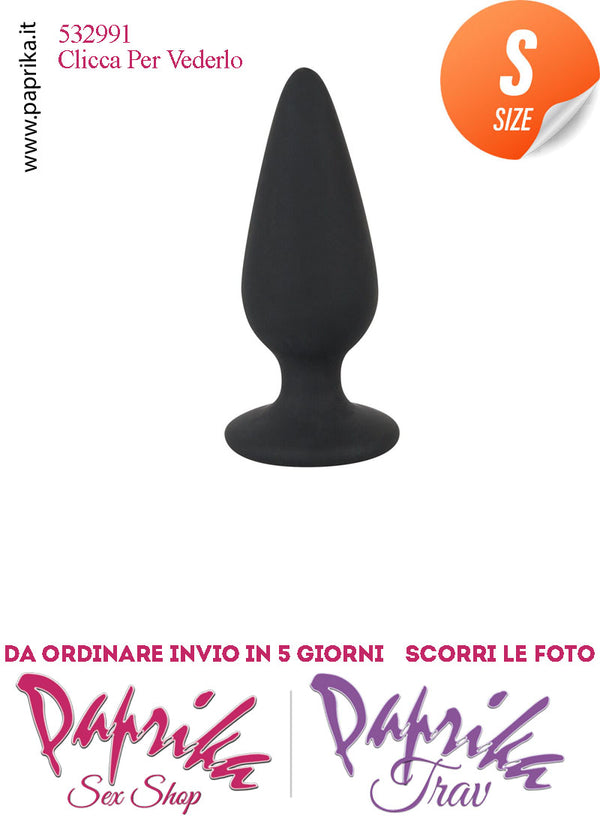 Plug Anale Small 7 cm Ø 27 Silicone Vellutato Base Rotonda Non Vibrante