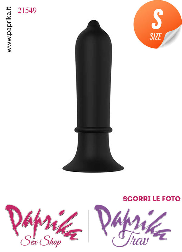 Plug Anale Unisex Vibrante Ø 28 Silicone 7 Velocità Sfera Interna