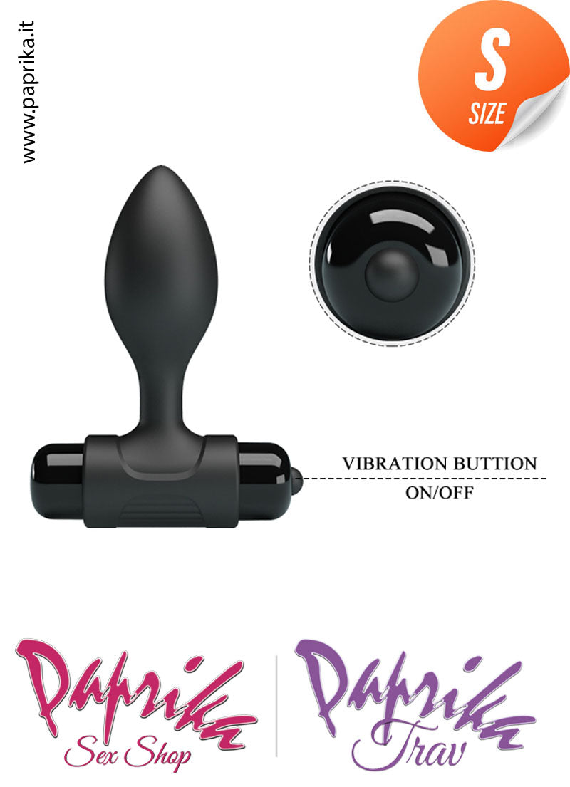 Plug Anale Piccolo Unisex Silicone 7 cm Ø 27 Flessibile Vibrante