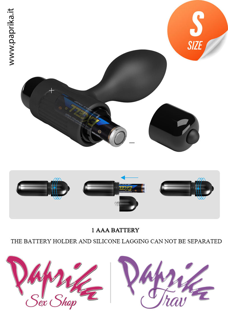 Plug Anale Piccolo Unisex Silicone 7 cm Ø 27 Flessibile Vibrante