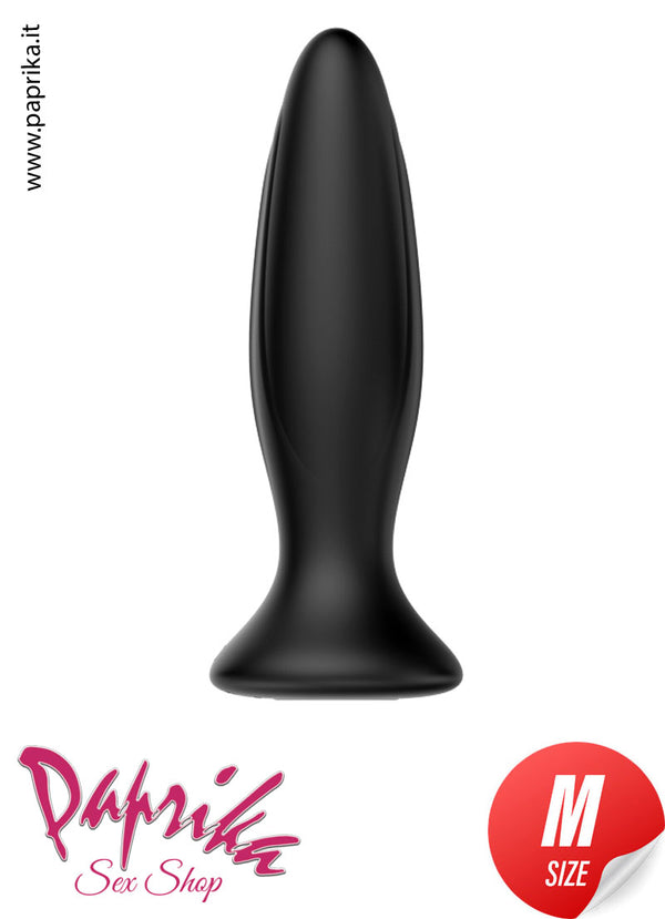 Plug Anale Sagomato Vibrante 12 cm Ø 33 Silicone 12 Velocità