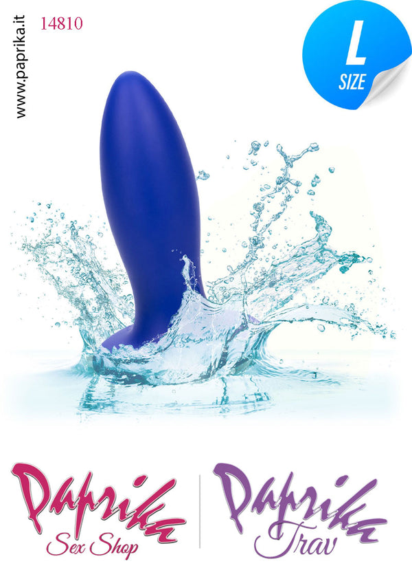 Plug Anale Vibrante Large Silicone 10 cm Ø 38 Ventosa Ricarica Usb