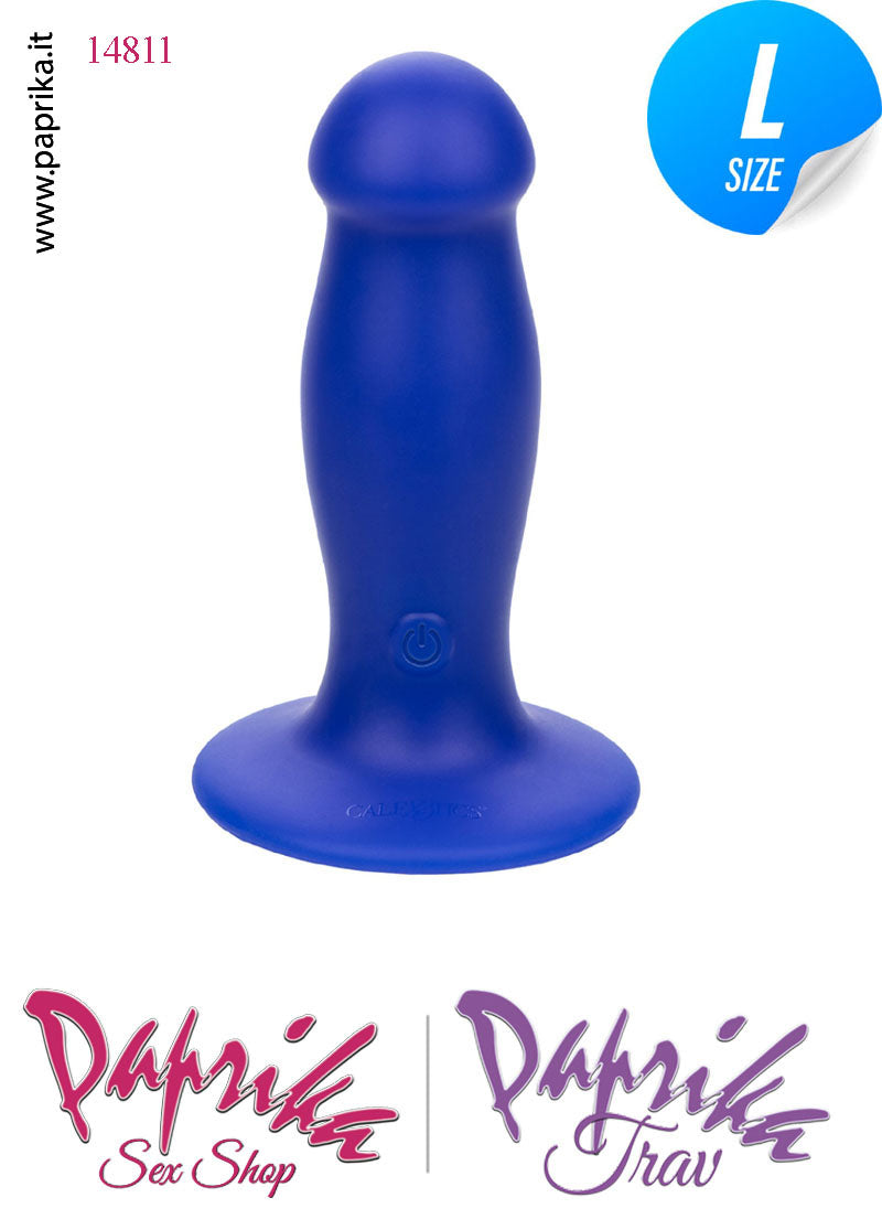 Plug Anale Vibrante Large Silicone Sagomato 11 cm Ø 38 Ventosa Potente