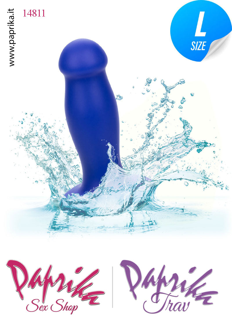 Plug Anale Vibrante Large Silicone Sagomato 11 cm Ø 38 Ventosa Potente