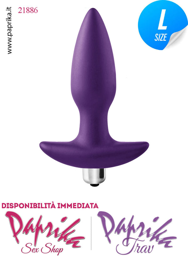 Plug Anale Vibrante Silicone Large 10 Velocità 13 cm Ø 36