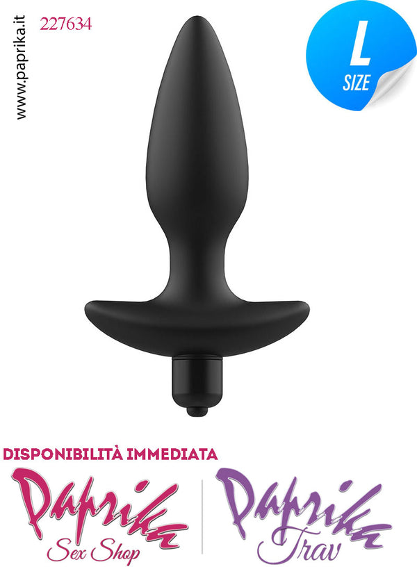 Plug Anale Vibrante Silicone Large 1 Velocità 12 cm Ø 36