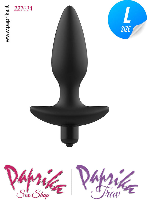 Plug Anale Vibrante Silicone Large 1 Velocità 12 cm Ø 36