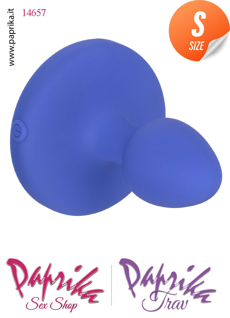 Plug Anale Small Vibrante Silicone Gioiello 10 Velocità 7 cm Ø 25