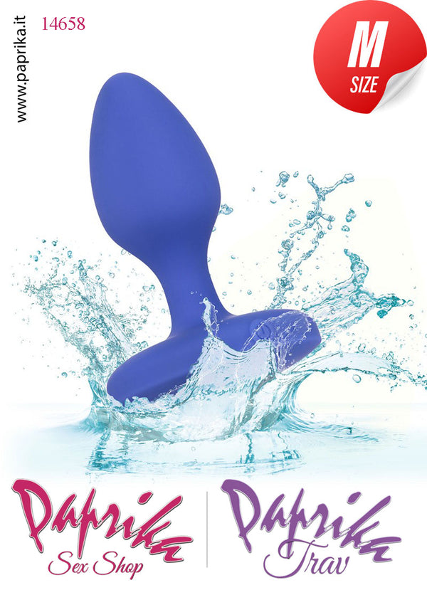 Plug Anale Medium Vibrante Silicone Gioiello 10 Velocità 10 cm Ø 32