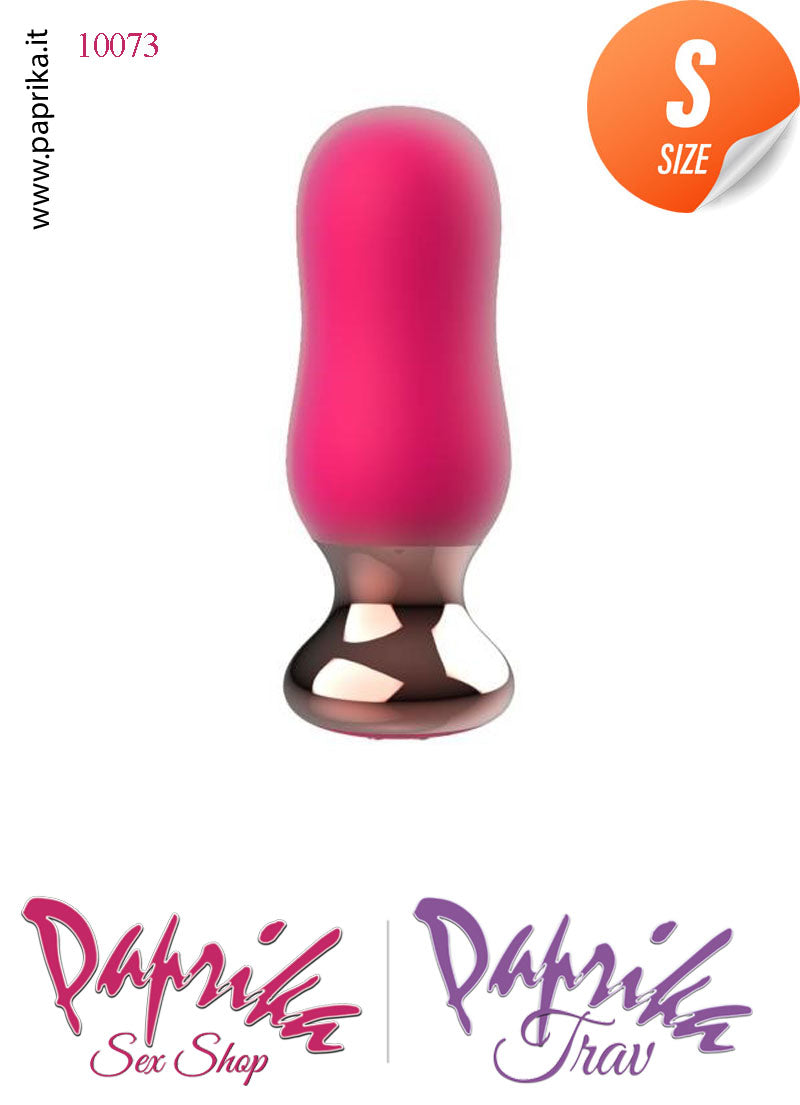 Plug Anale Sagomato Vibrante Telecomandato 9 cm Ø 30 Silicone