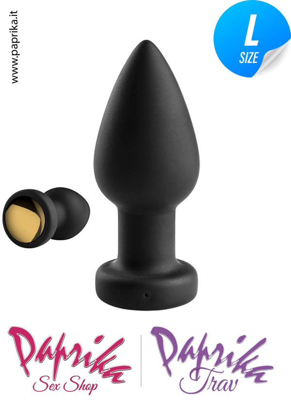 Plug Anale Vibrante Telecomando Luci Led 12 cm Ø 45 Silicone