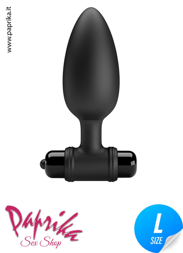 Plug Anale Unisex Silicone Flessibile 9 cm Ø 38 Vibrante Pile