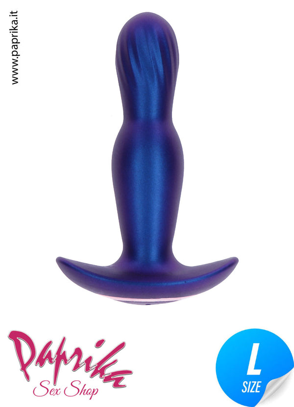 Plug Anale Gonfiabile Vibrante Telecomandato 13 cm Ø 40 Silicone