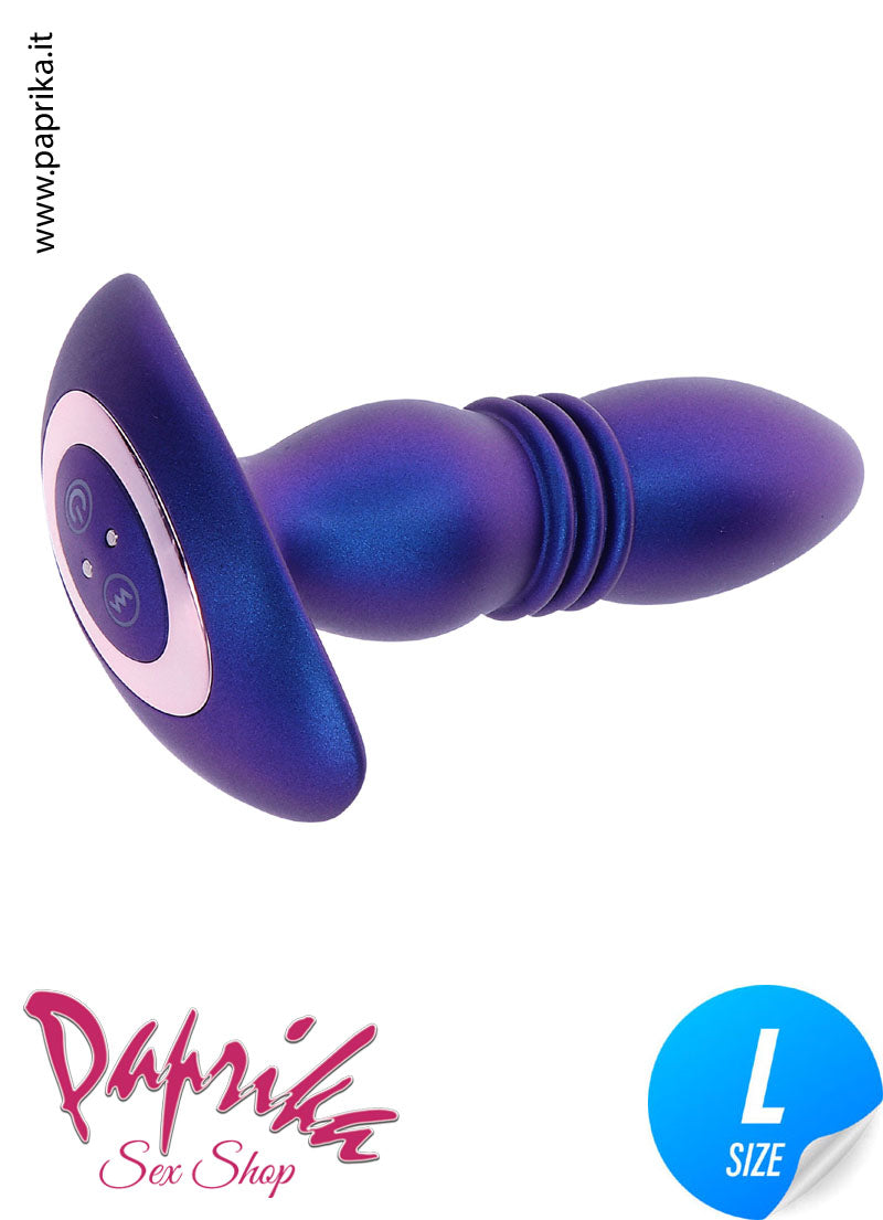 Plug Anale Su & Giù Vibrante Telecomandato 13/14 cm Ø 37 Silicone