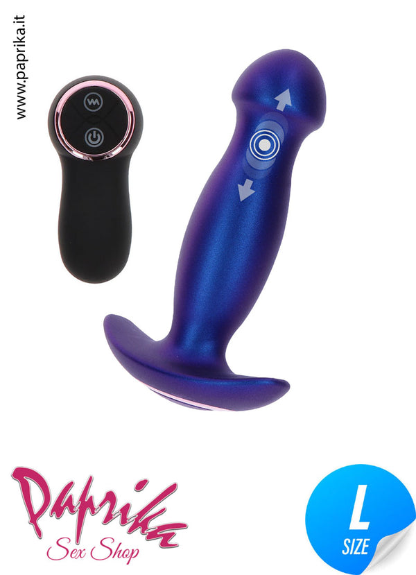 Plug Anale Su & Giù Vibrante Telecomandato 12/13 cm Ø 37 Silicone