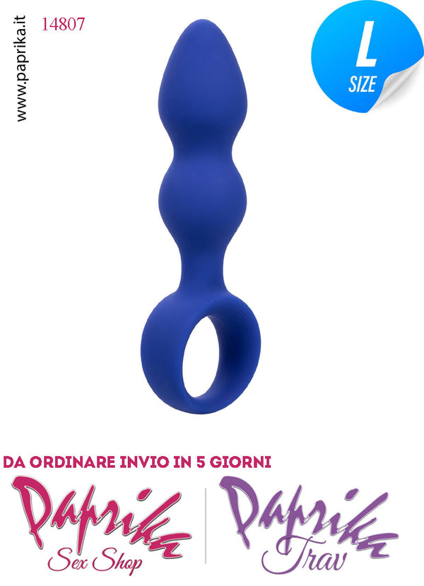 Plug Palline Anali Large Silicone Non Vibrante 12 cm Ø 38 Anello Grande