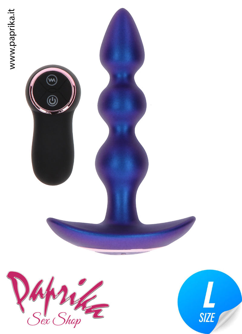 Plug Anale Palline Unisex Vibranti Telecomandate Ø 30/35/37 Silicone