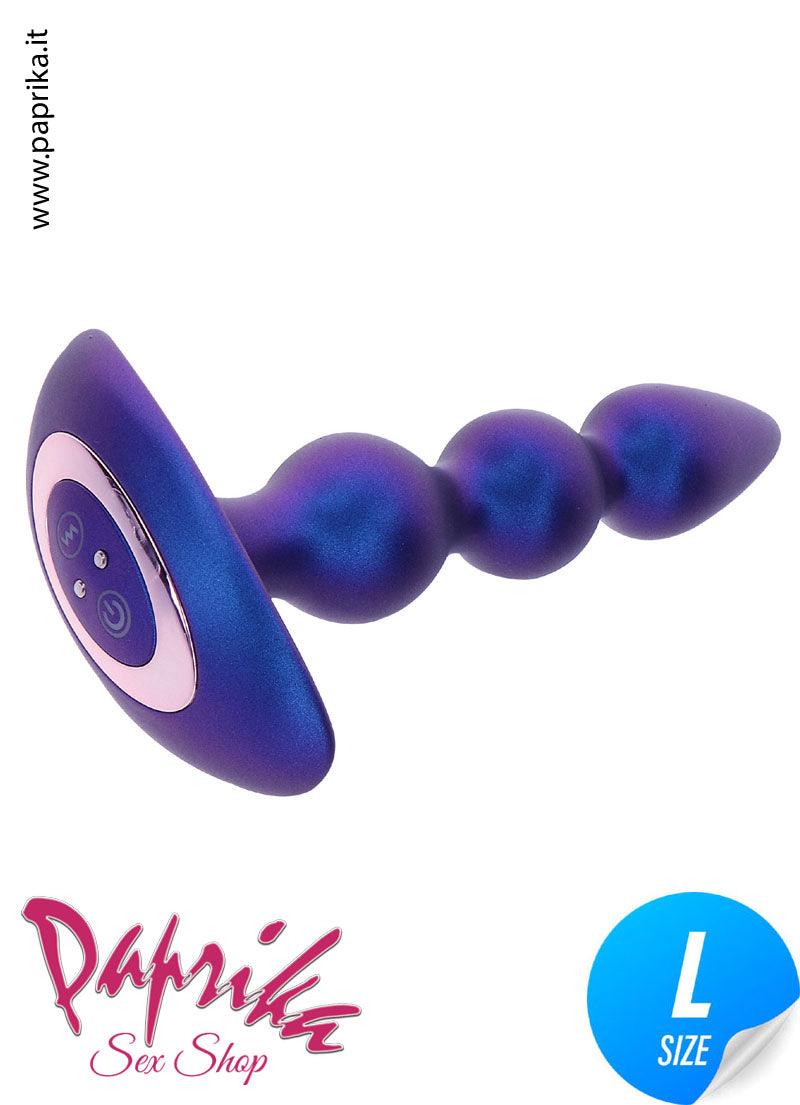 Plug Anale Palline Unisex Vibranti Telecomandate Ø 30/35/37 Silicone