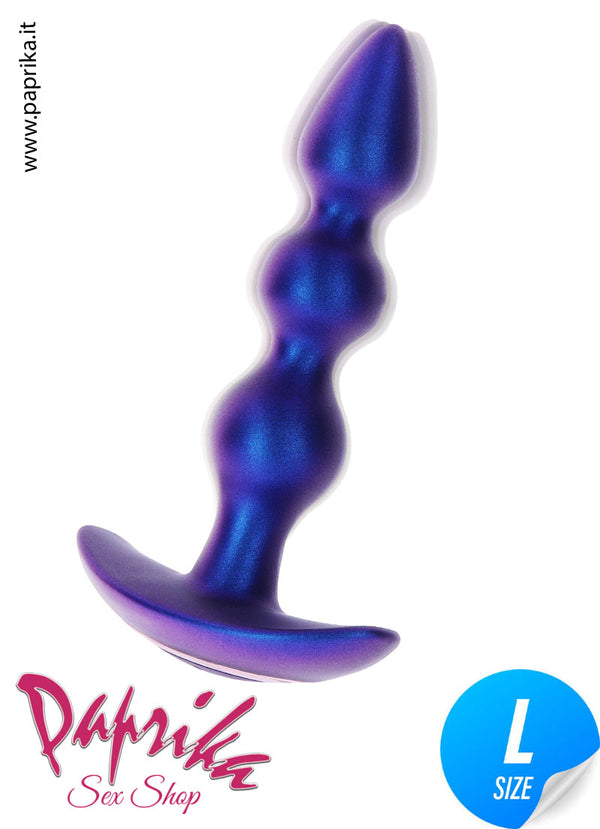 Plug Anale Palline Unisex Vibranti Telecomandate Ø 30/35/37 Silicone