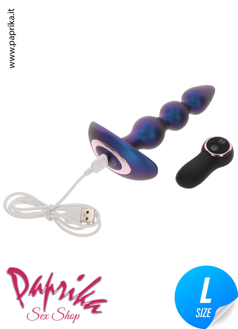 Plug Anale Palline Unisex Vibranti Telecomandate Ø 30/35/37 Silicone