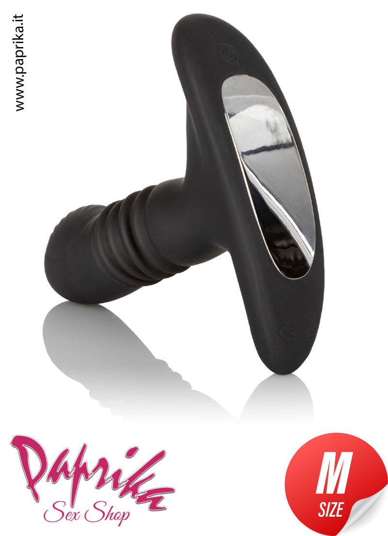 Plug Anale Unisex Su & Giù e Rotante 9/10 cm Ø 33 Silicone