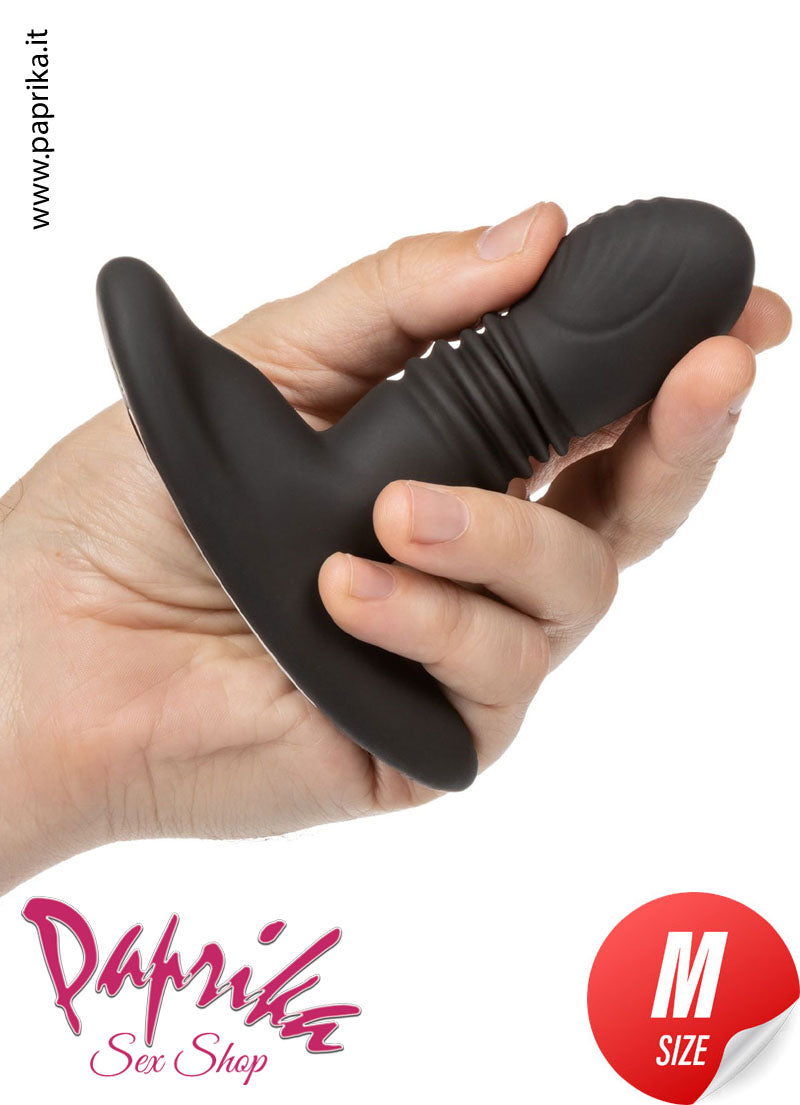 Plug Anale Unisex Su & Giù e Rotante 9/10 cm Ø 33 Silicone