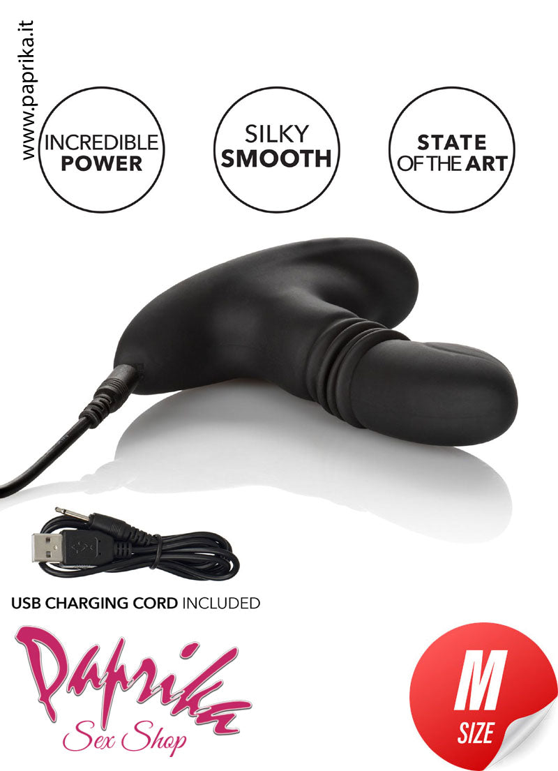 Plug Anale Unisex Su & Giù e Rotante 9/10 cm Ø 33 Silicone