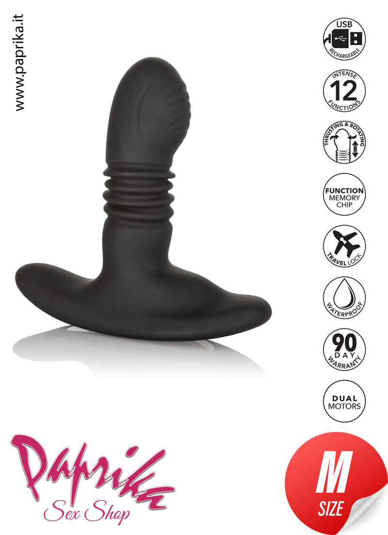 Plug Anale Unisex Su & Giù e Rotante 9/10 cm Ø 33 Silicone