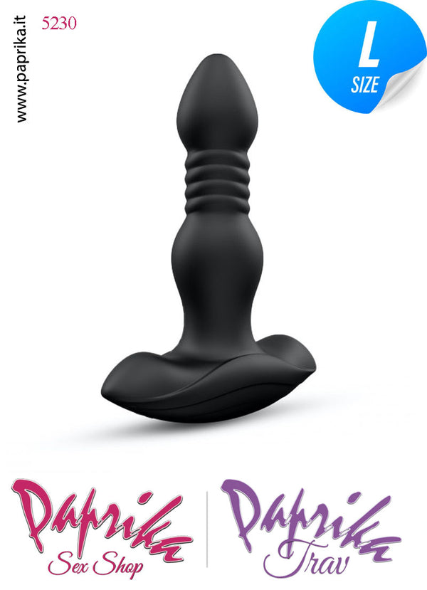 Plug Anale Su & Giù Vibrante Telecomandato 12/13 cm Ø 38 Silicone