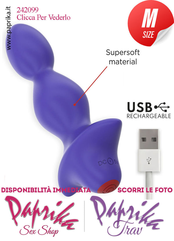 Plug Anale Vibrante Sagomato App Control Mondo 9 Velocità 11 cm Ø 35