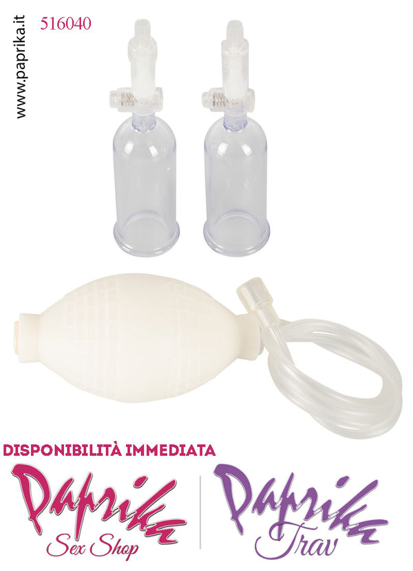 Pompette Succhia Capezzoli Clitoride Sottovuoto Vacuum 6 cm Ø 20