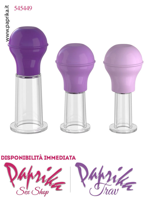 Pompette Succhia Capezzoli Clitoride Sottovuoto Vacuum 3 Misure