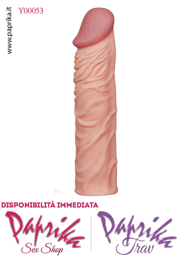 Prolunga Guaina Allungamento Pene 5 cm Tpe Morbido Venature Stimolanti