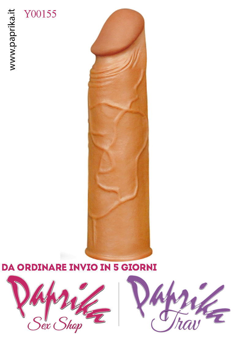 Prolunga Guaina Allungamento Pene 2.5 cm Tpe Morbido Venature Stimolanti