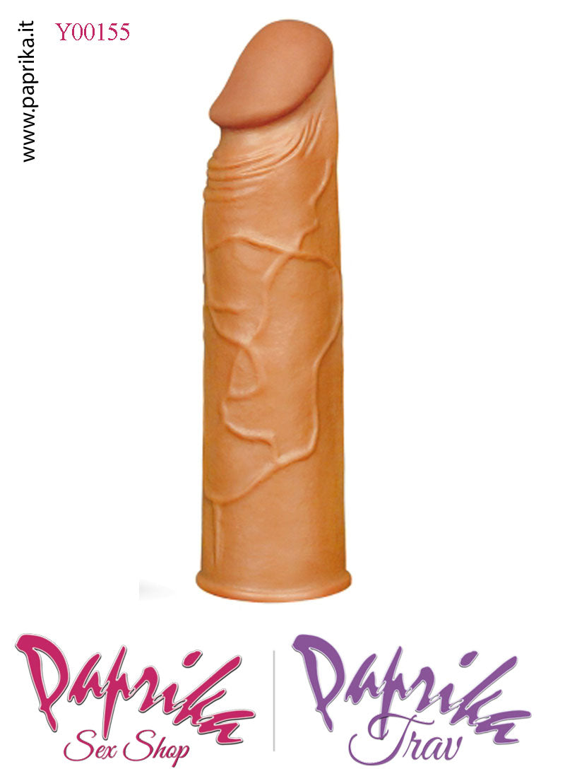 Prolunga Guaina Allungamento Pene 2.5 cm Tpe Morbido Venature Stimolanti